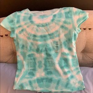 Blue tie dye shirt